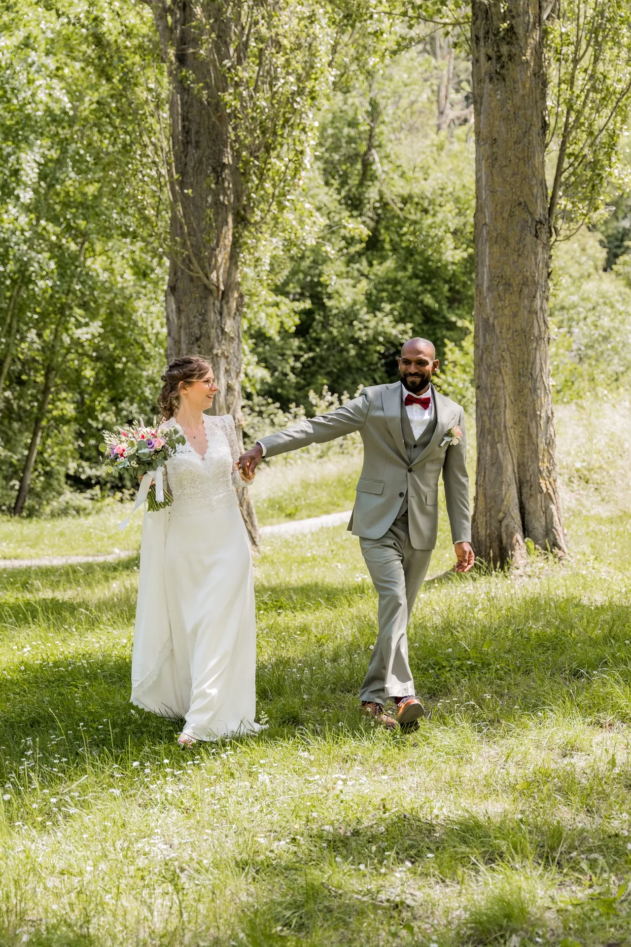 Portrait mariée lors d'un mariage en Belgique — Amour Vision