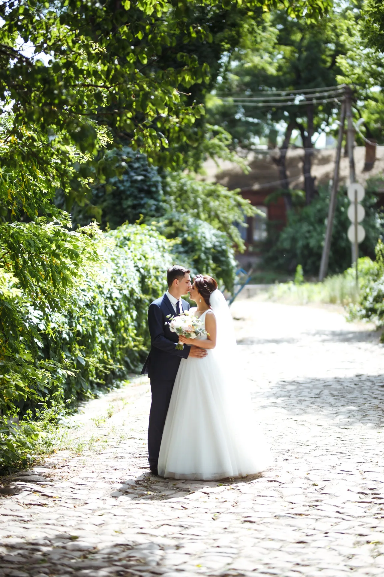 Détails bouquet et robe mariée — reportage photo Belgique