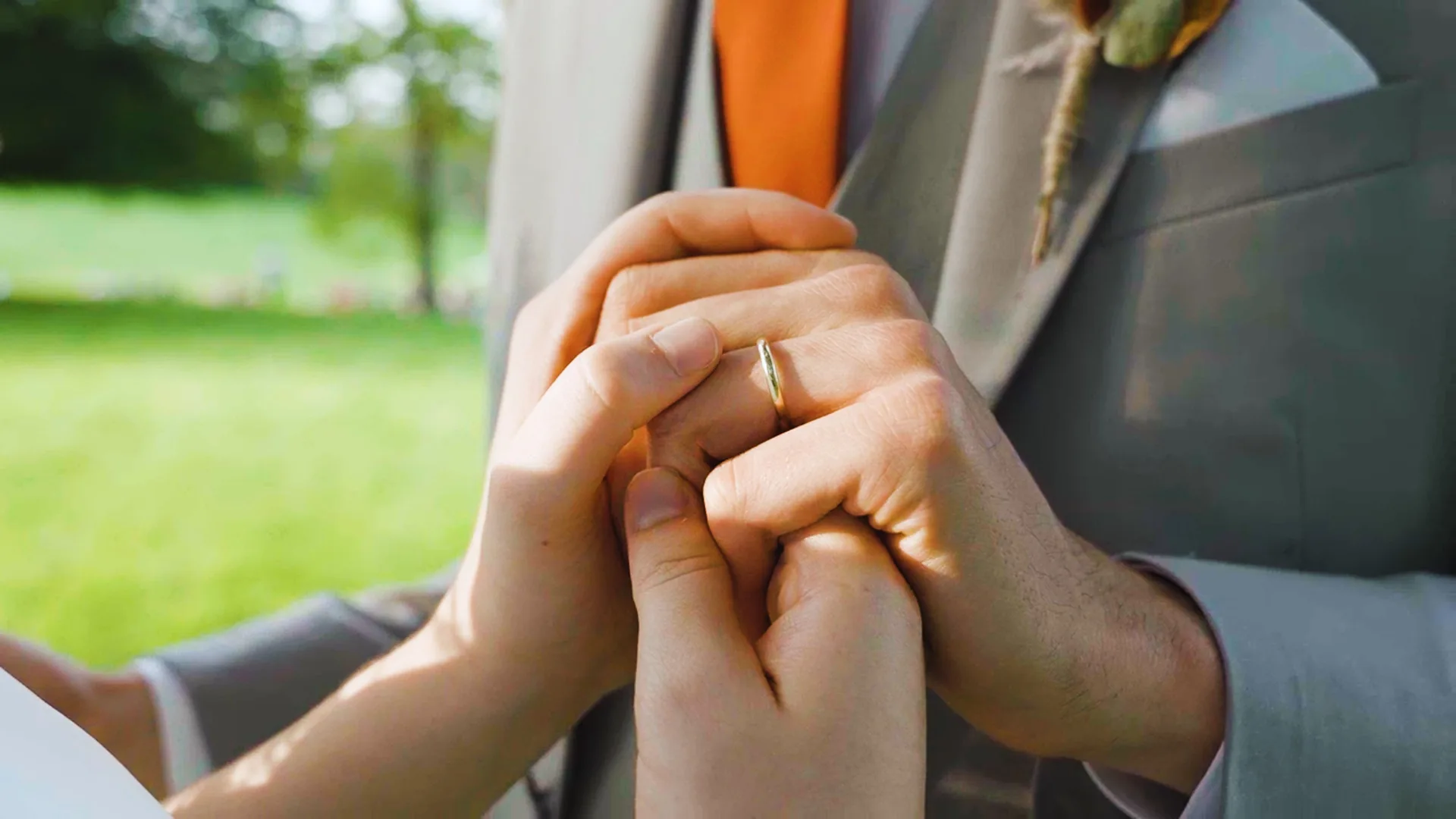 Scène cérémonie filmée — vidéaste mariage Belgique Amour Vision