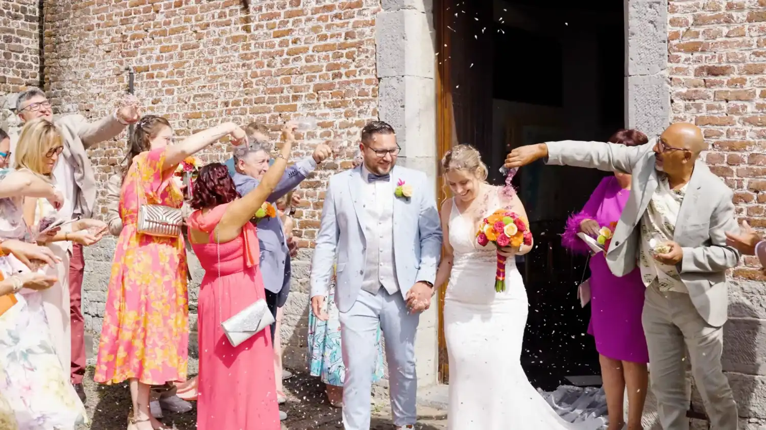 Ann et Jona filmés lors de leur mariage en Belgique par Amour Vision